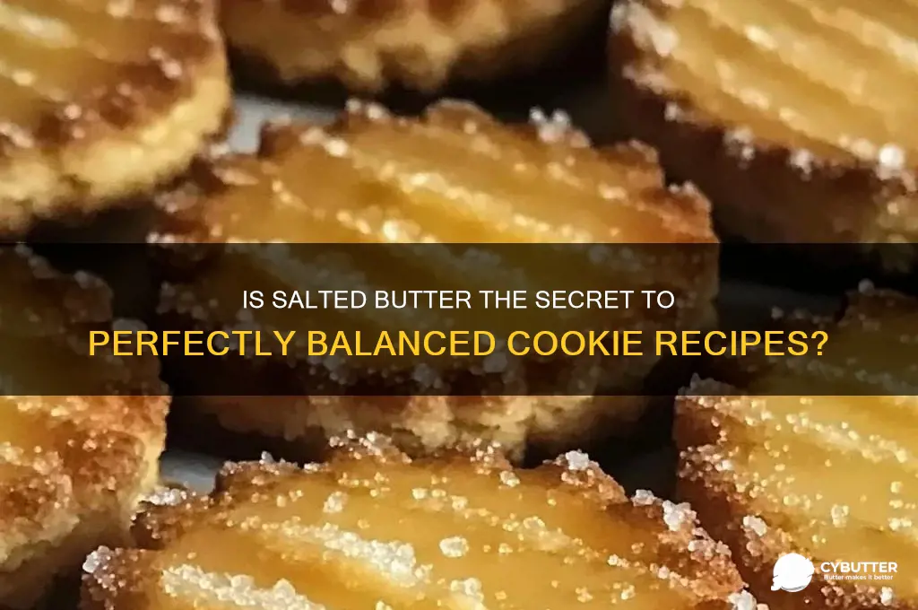 is salted butter good for cookies