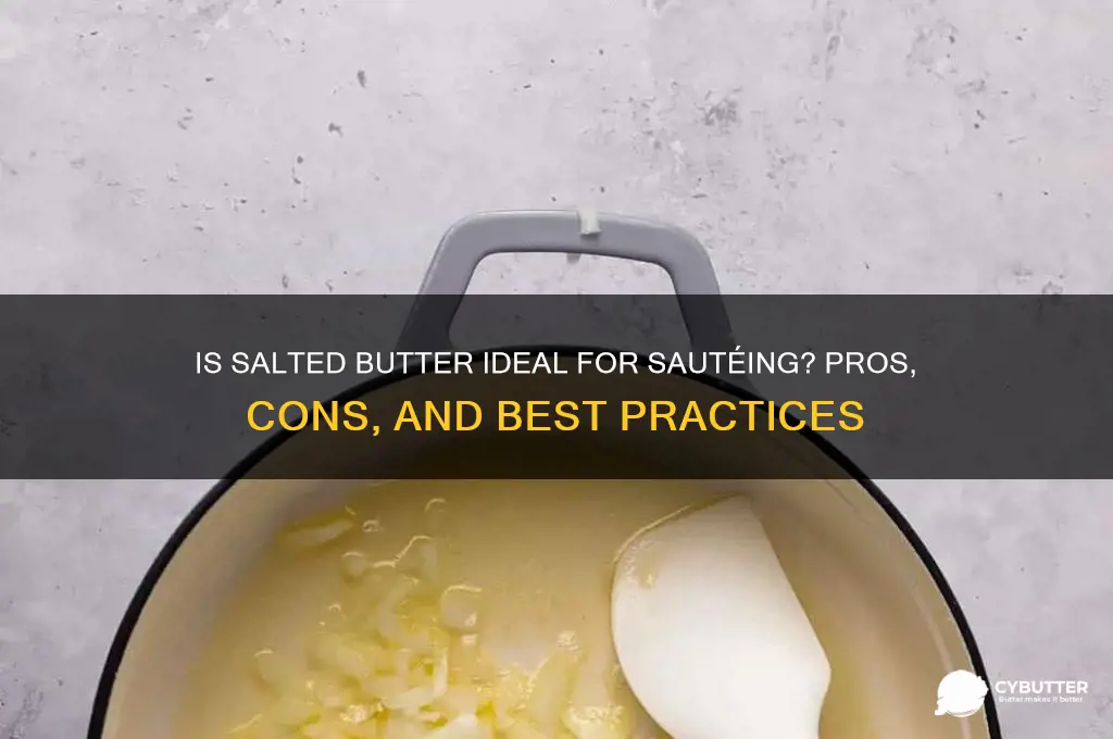 is salted butter good for sauteing