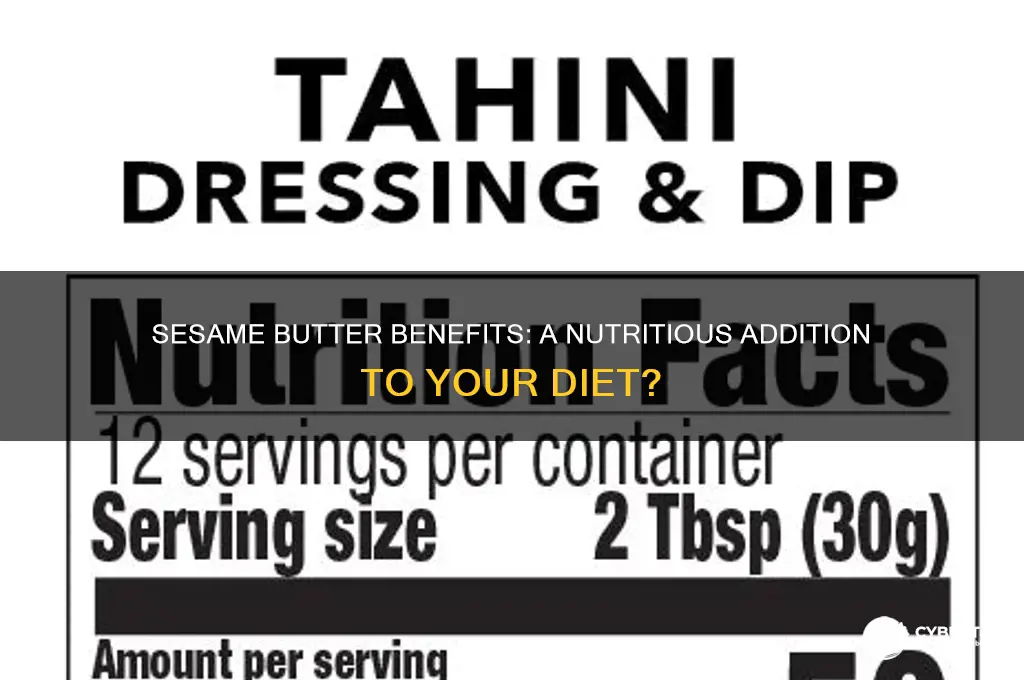 is sesame butter good for you