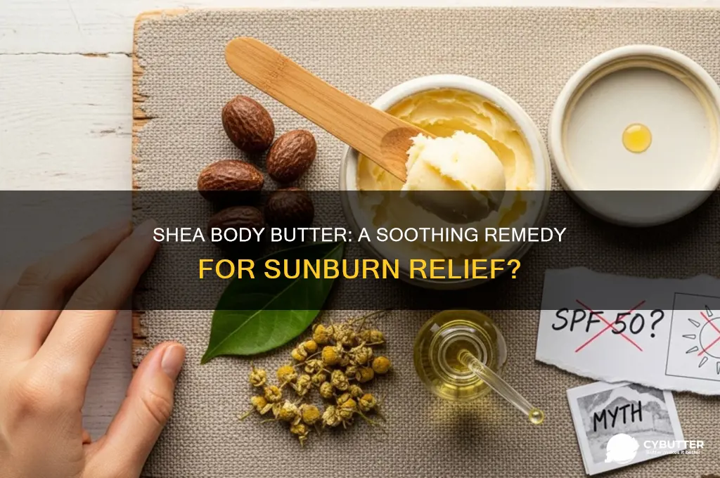is shea body butter good for sunburn