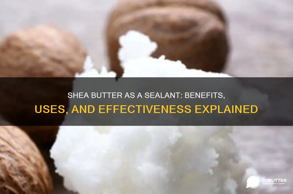 is shea butter a good sealant