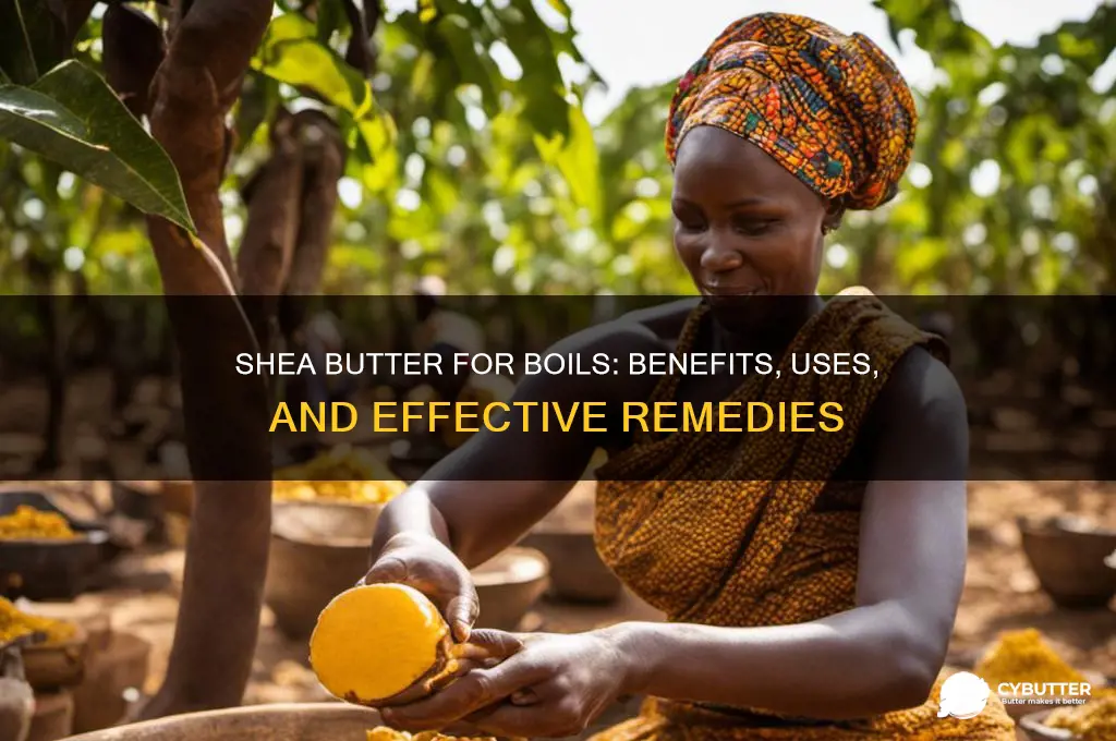 is shea butter good for boils