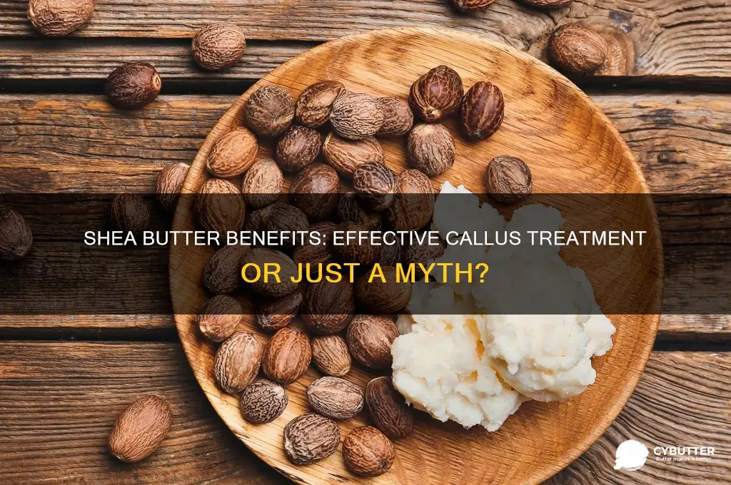 is shea butter good for calluses