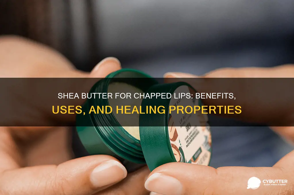 is shea butter good for chapped lips