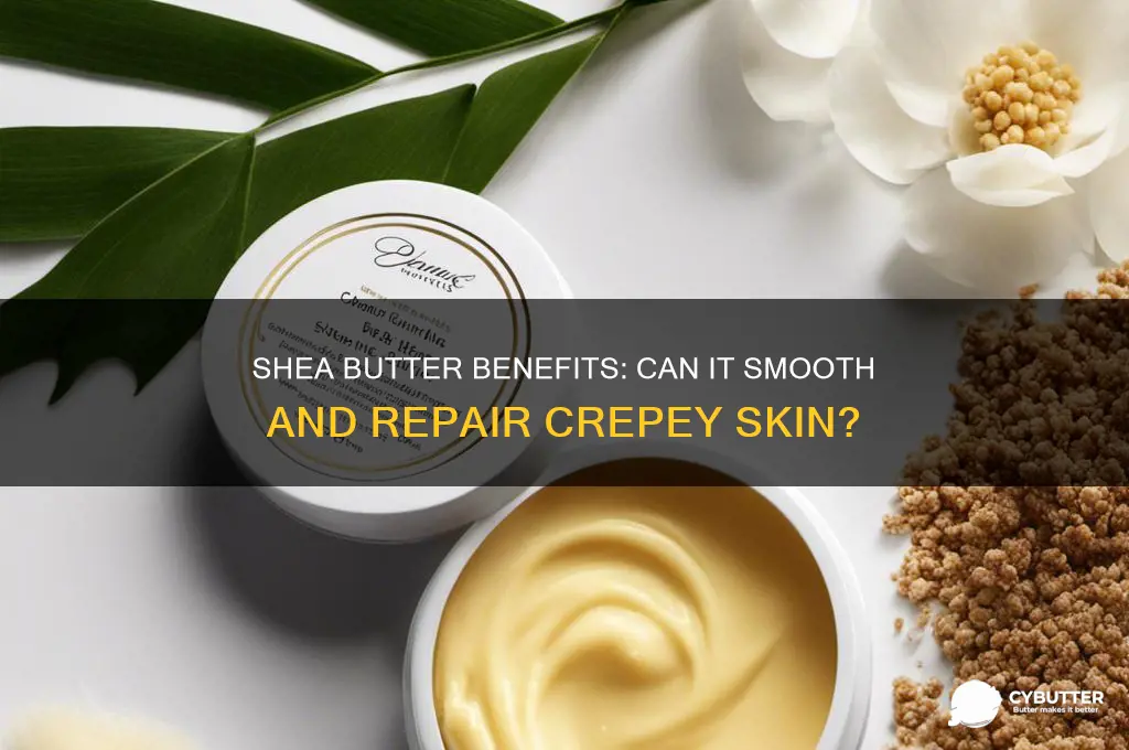 is shea butter good for crepey skin