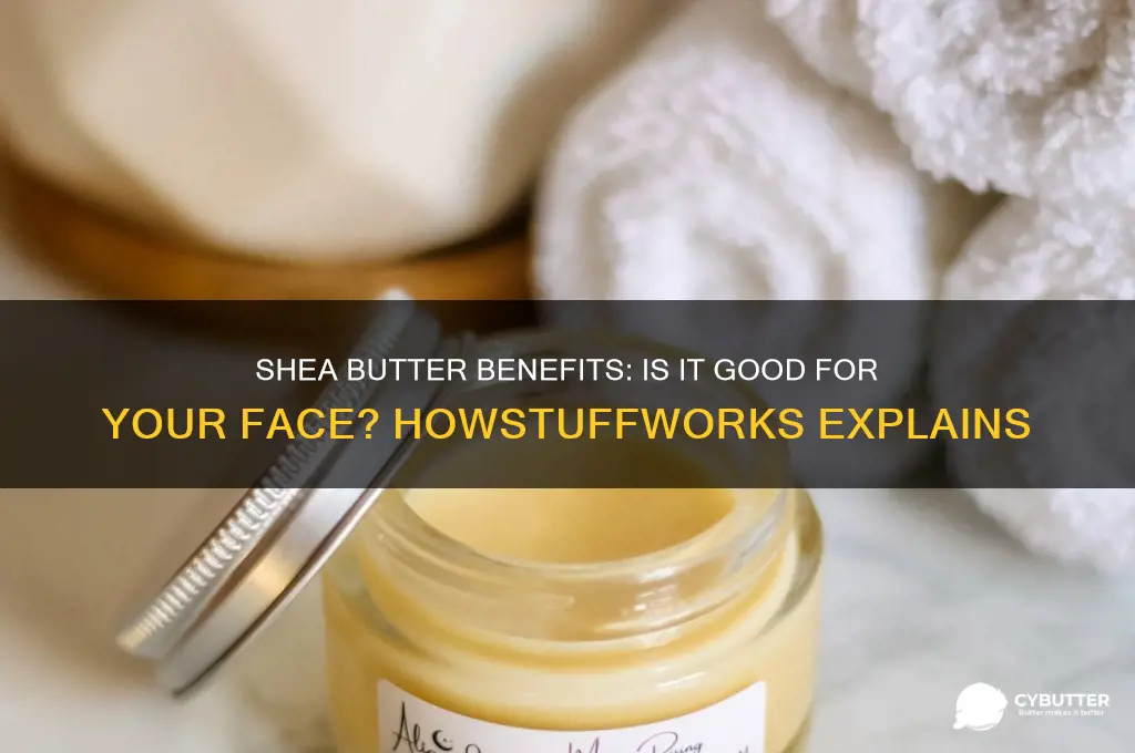 is shea butter good for face skin howstuffworks