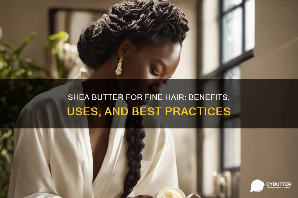 is shea butter good for fine hair