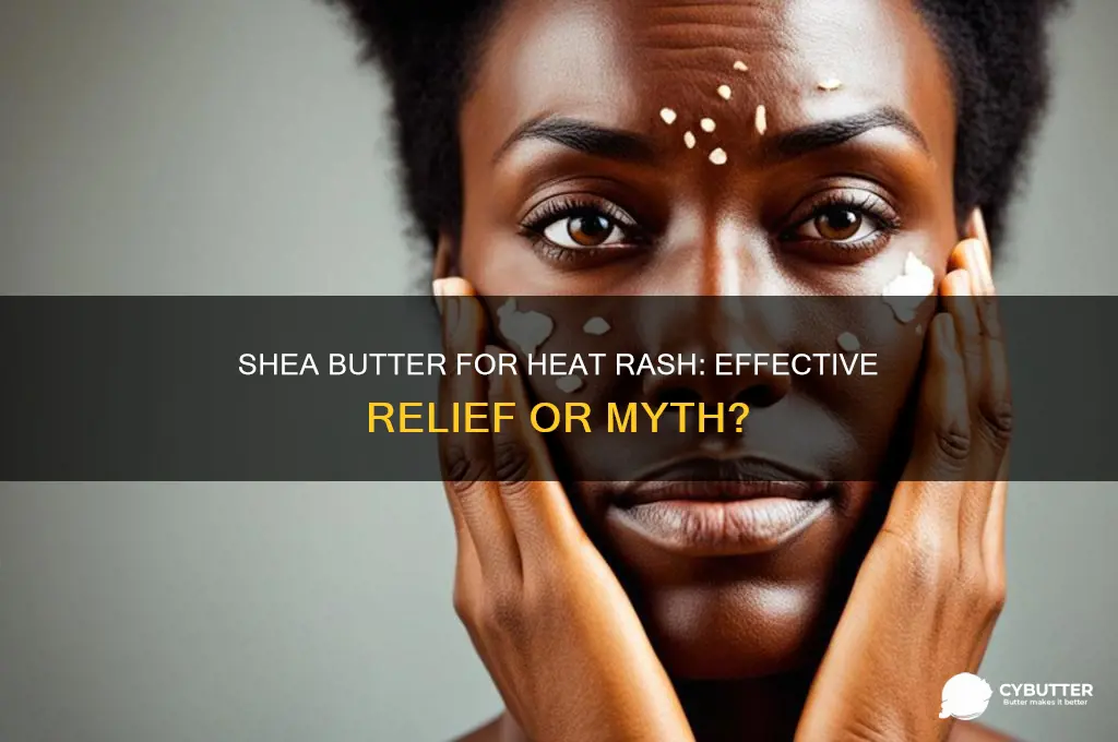 is shea butter good for heat rash