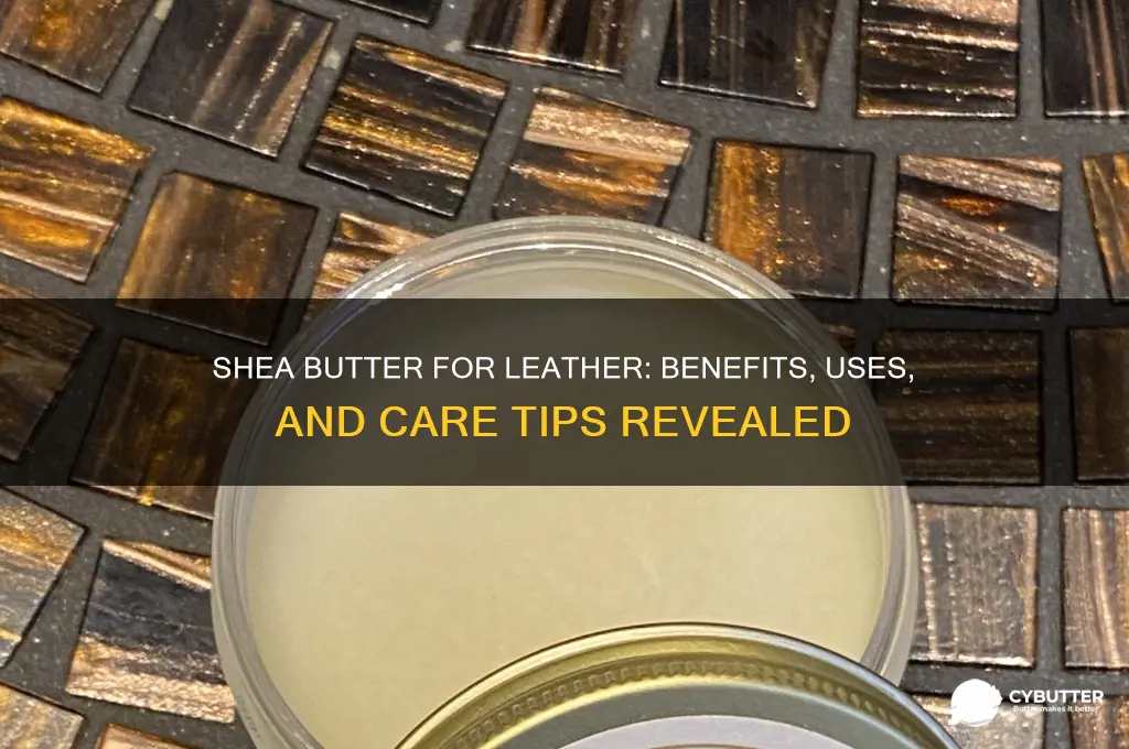 is shea butter good for leather