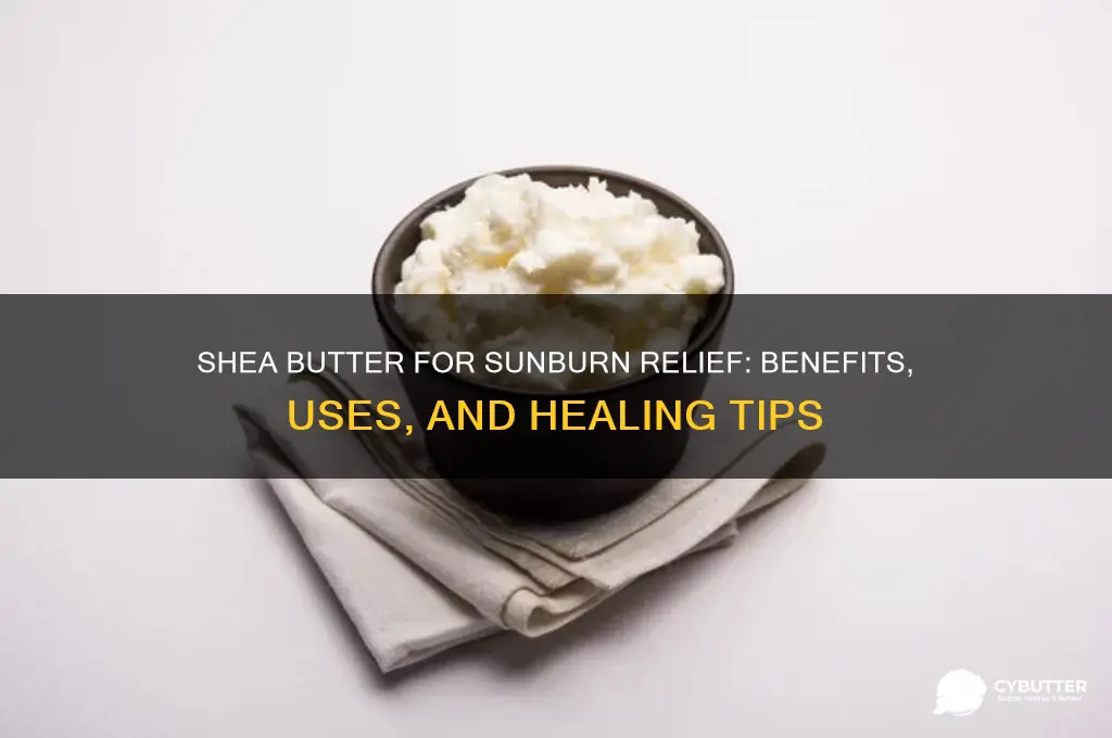 is shea butter good for sunburn
