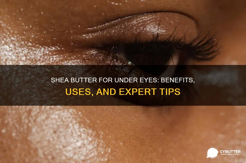 is shea butter good for under eyes