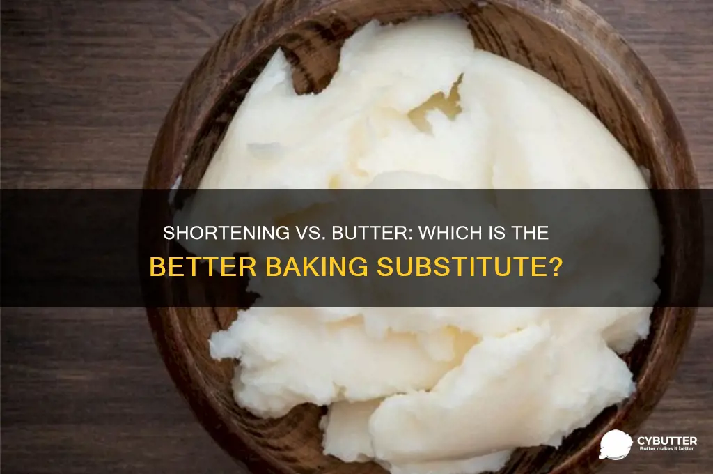 is shortening a good substitute for butter