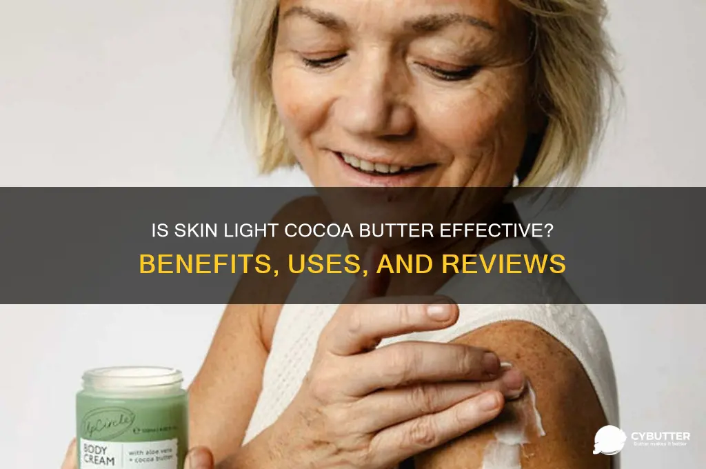 is skin light cocoa butter good