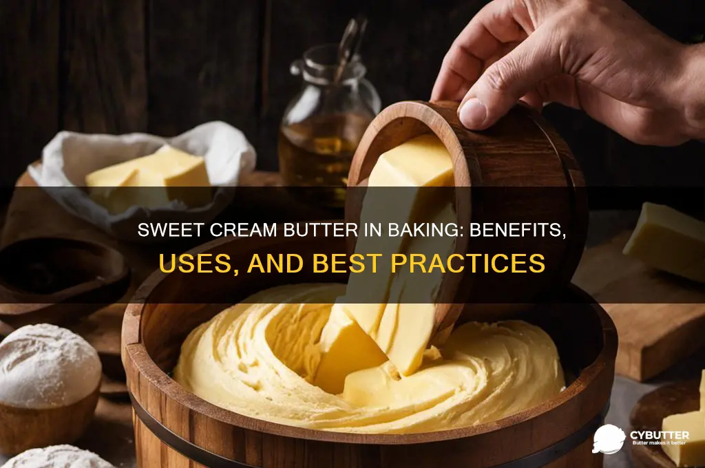 is sweet cream butter good for baking