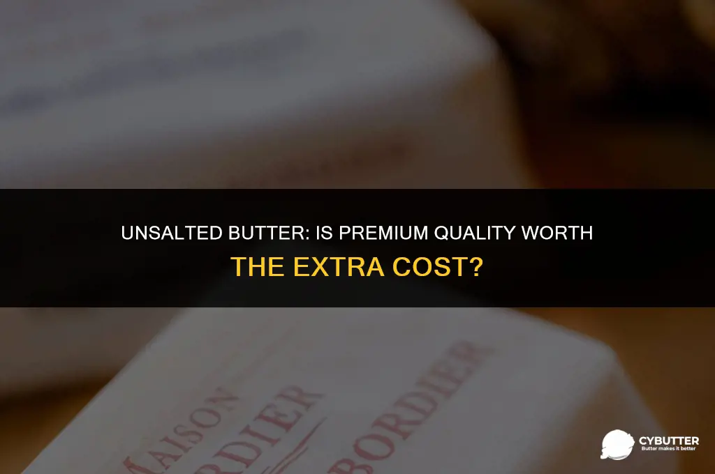 is there a point to buying higher quality unsalted butter