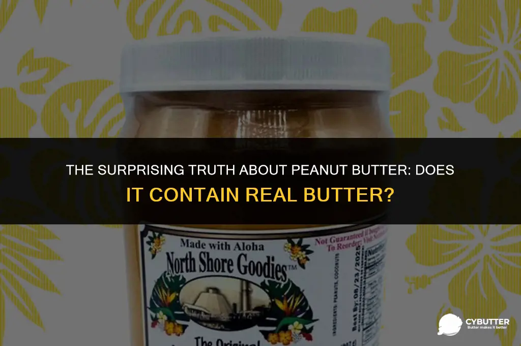 is there butter in peanut butter