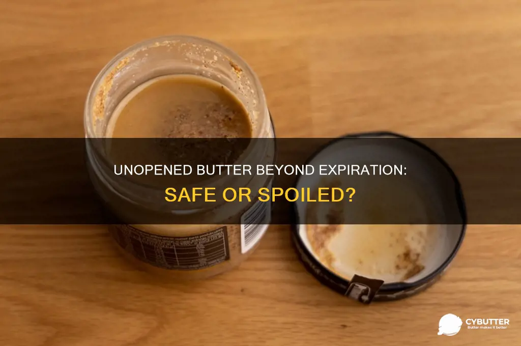 is unopened butter good past expiration