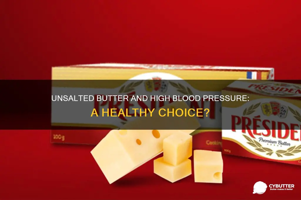 is unsalted butter good for high blood pressure