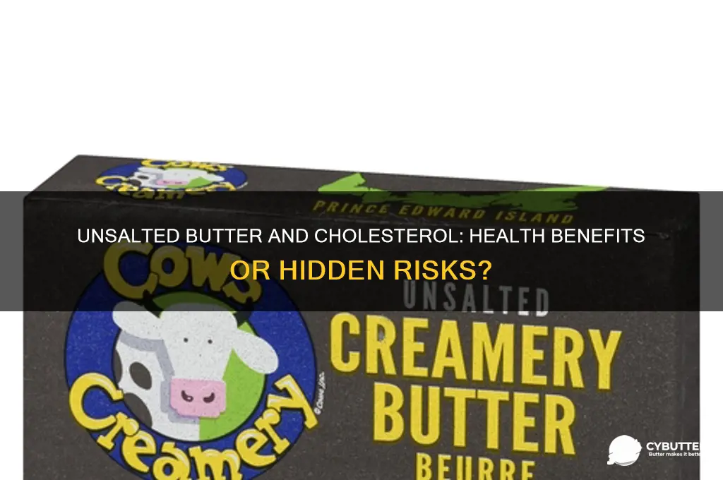 is unsalted butter good for high cholesterol