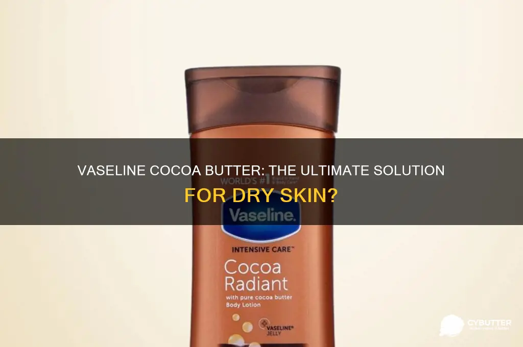 is vaseline cocoa butter good for dry skin
