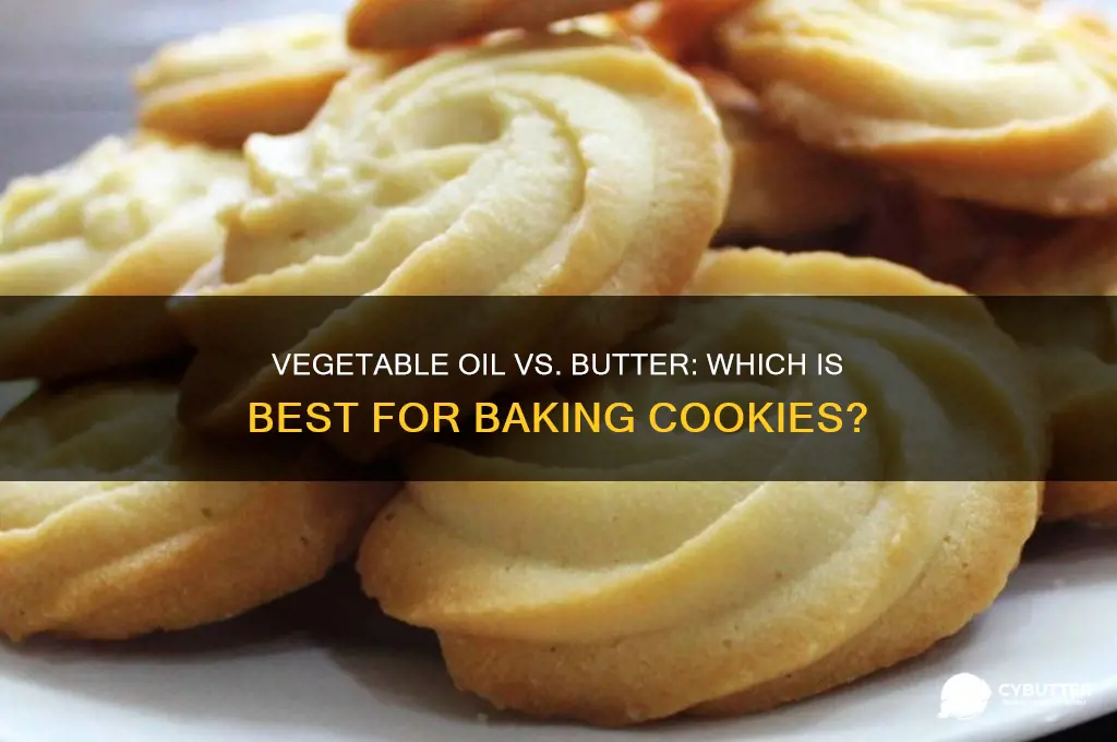 is vegetable oild a good butter substitute for cokies