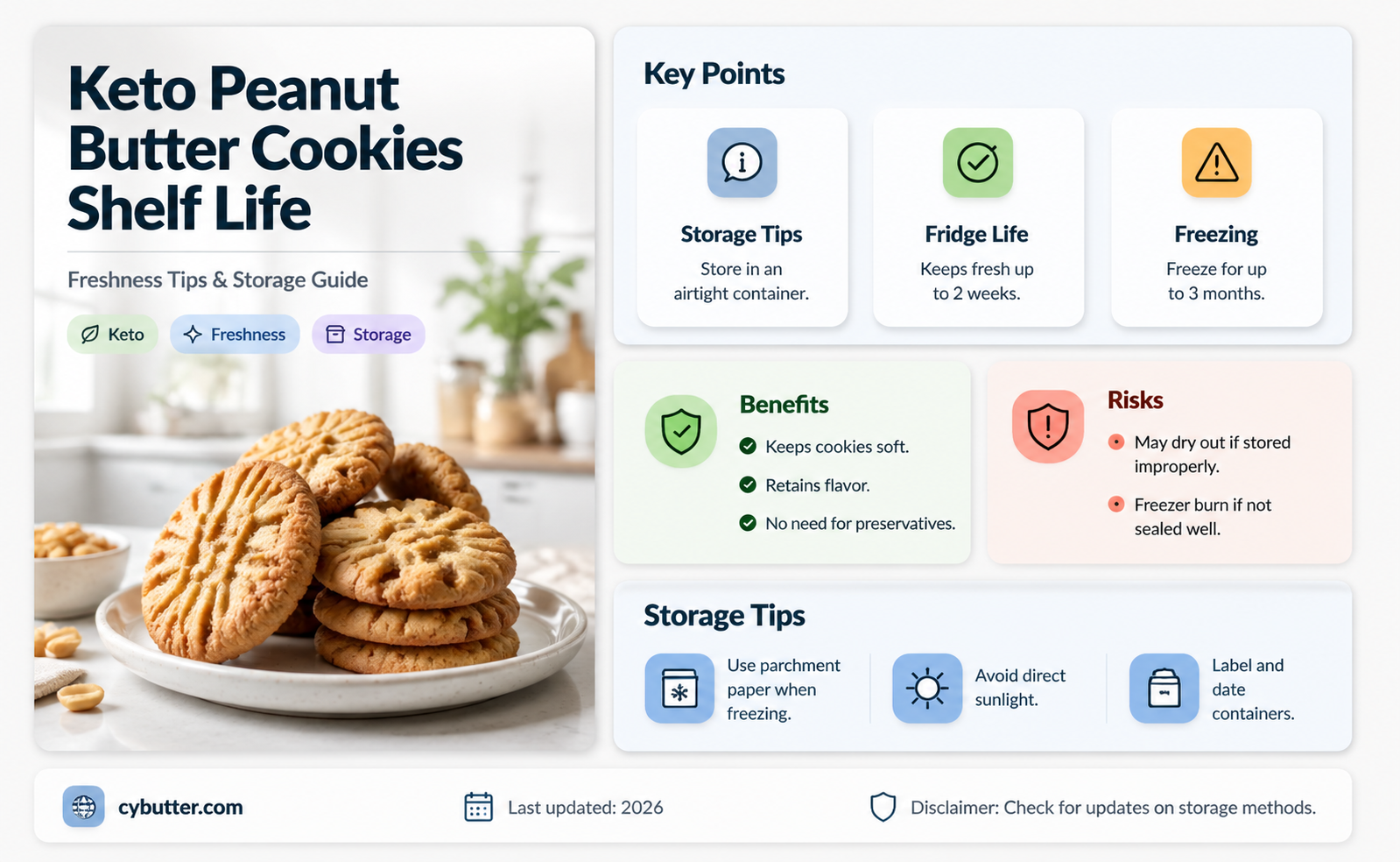 how long are keto peanut butter cookies good for