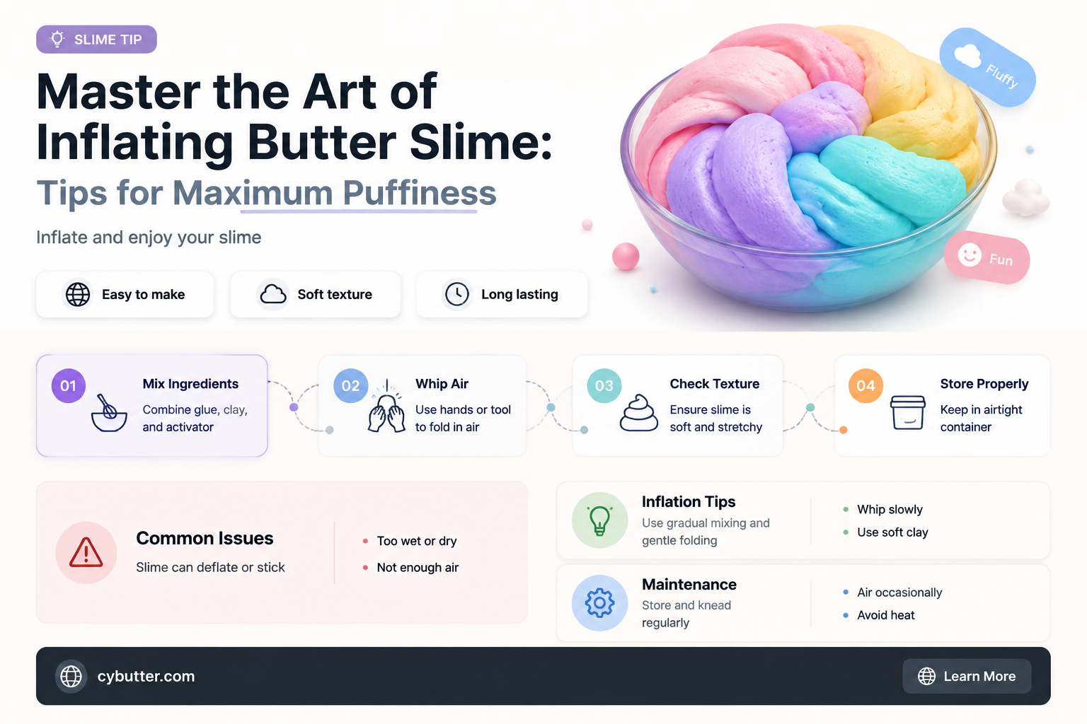 how to get butter slime really inflated