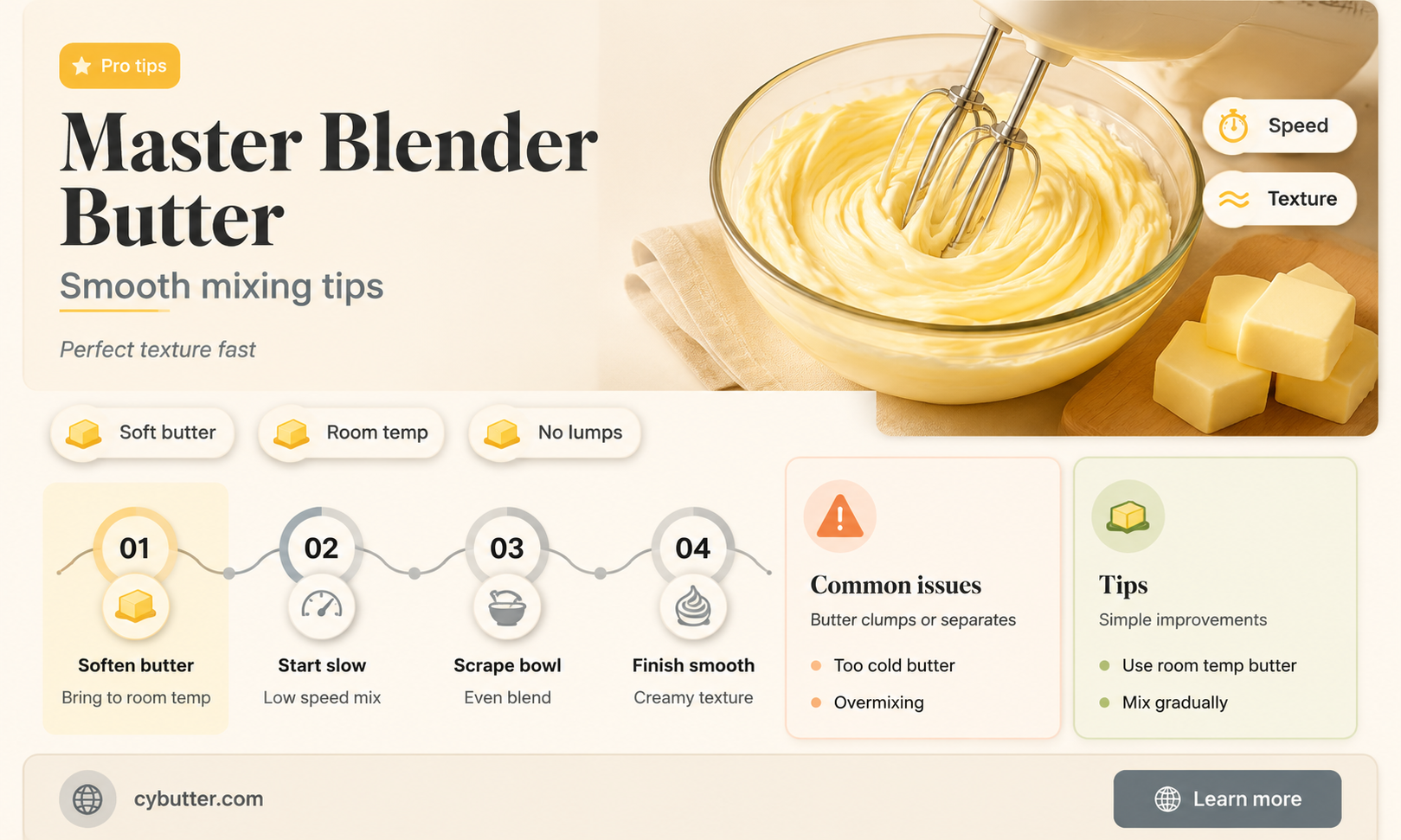 how to get butter to blend in the blender
