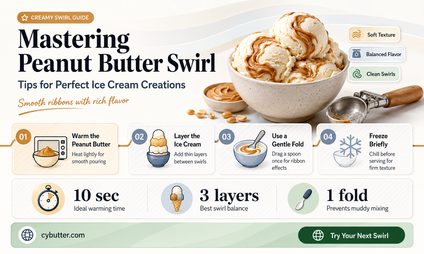 how to get a peanut butter swirl in ice cream