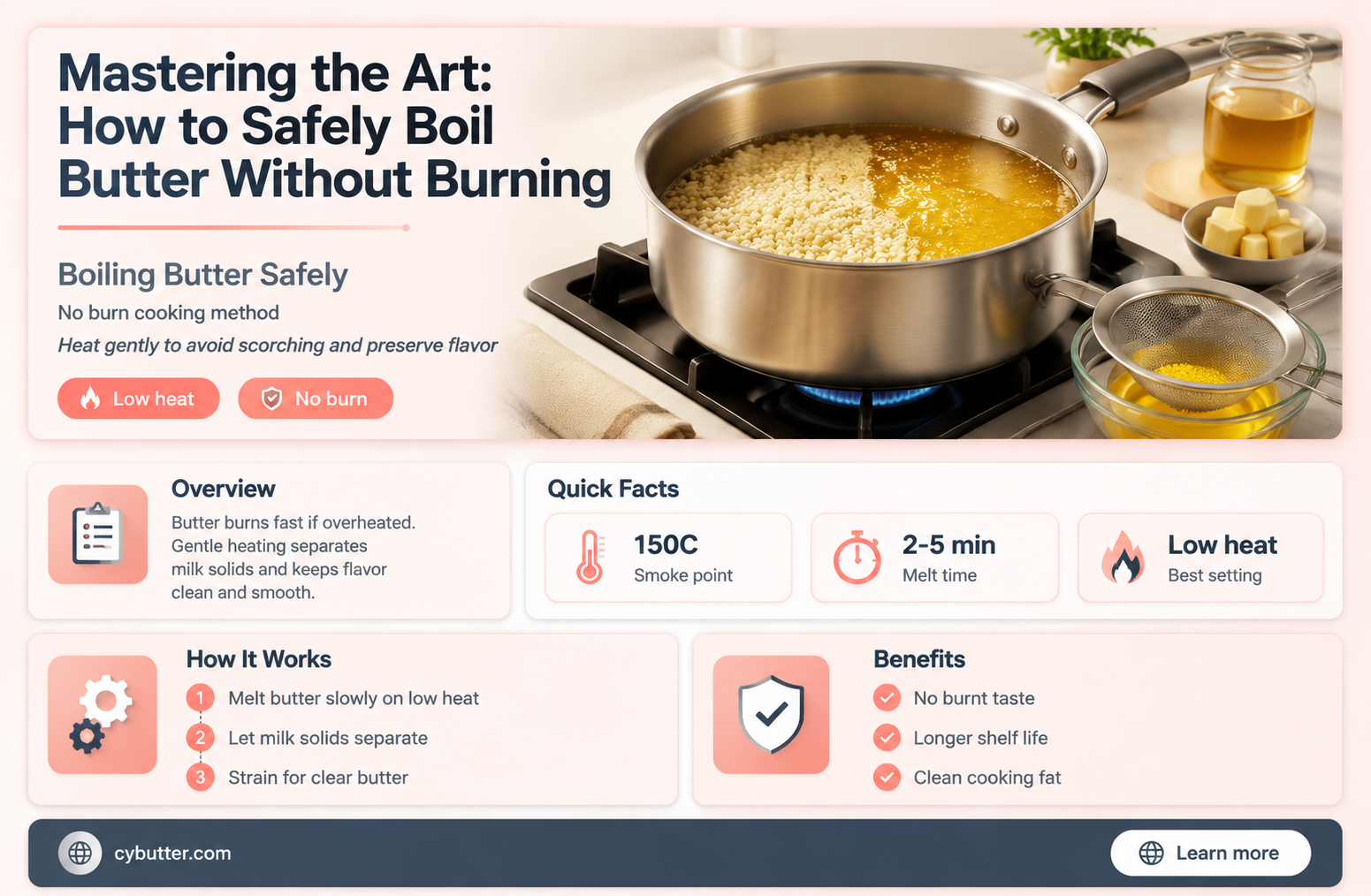 how to get butter to boil