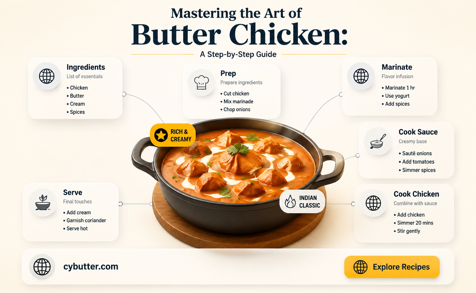 how to cooked butter chicken