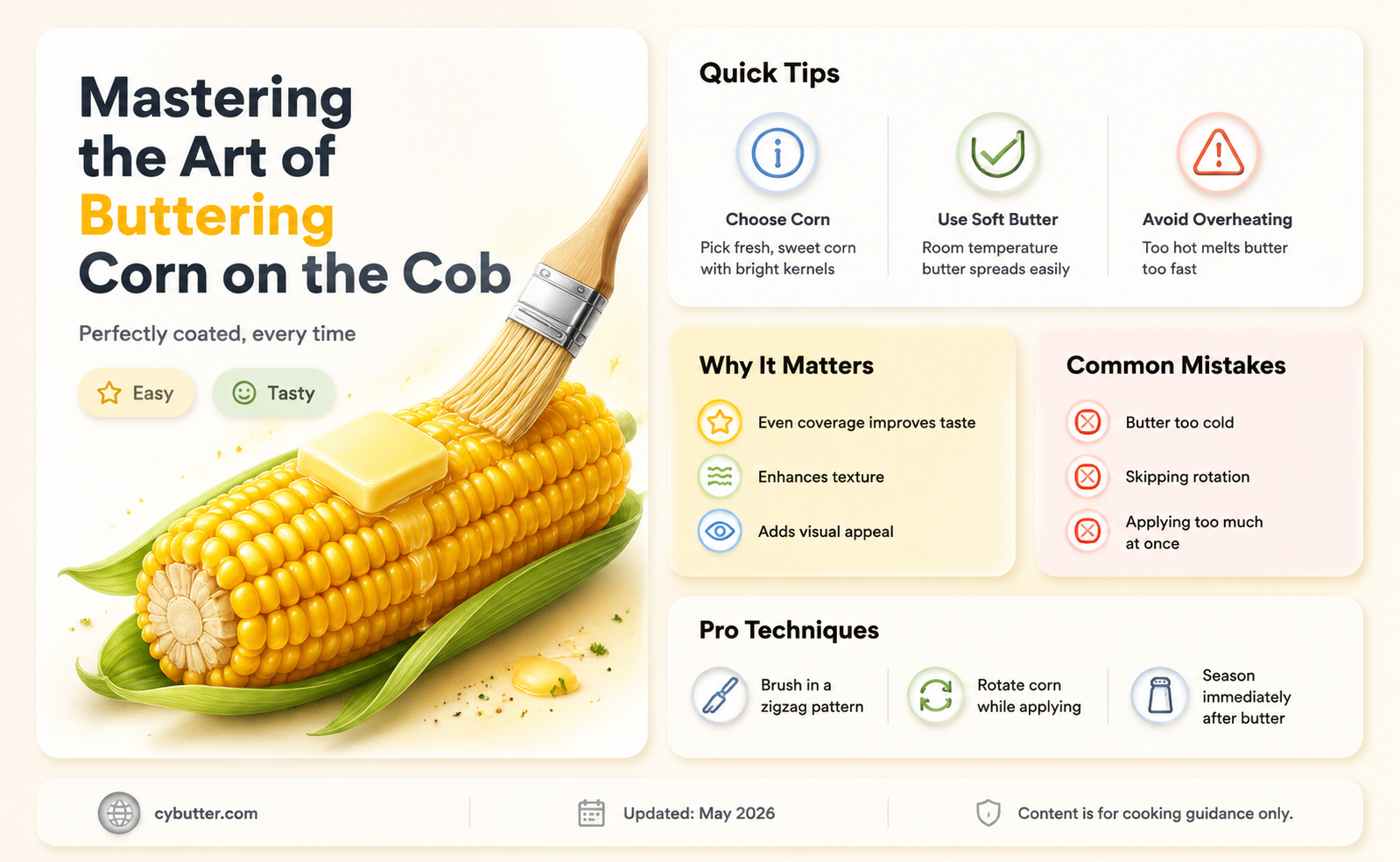how to butter corn on the cob