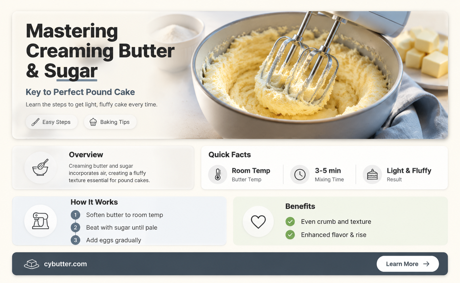 how long to cream butter and sugar for pound cake