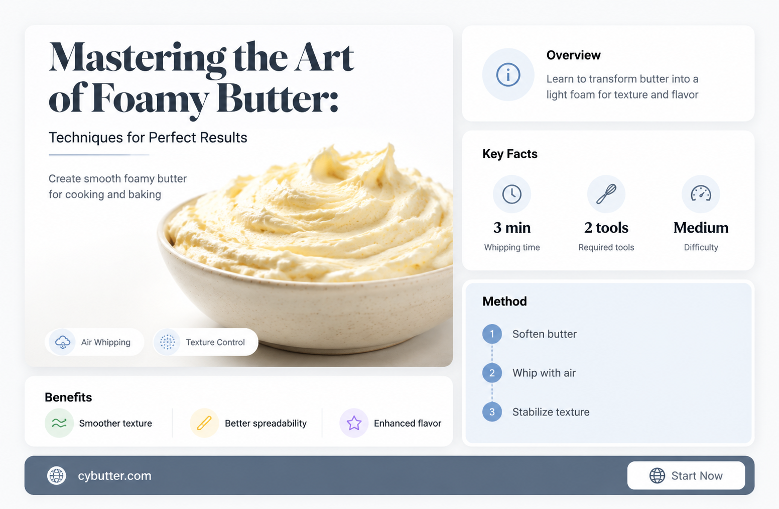 how to get butter to foam
