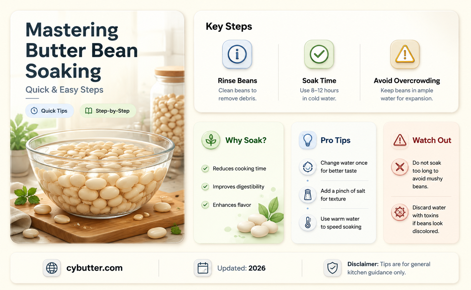 how long to soak butter beans