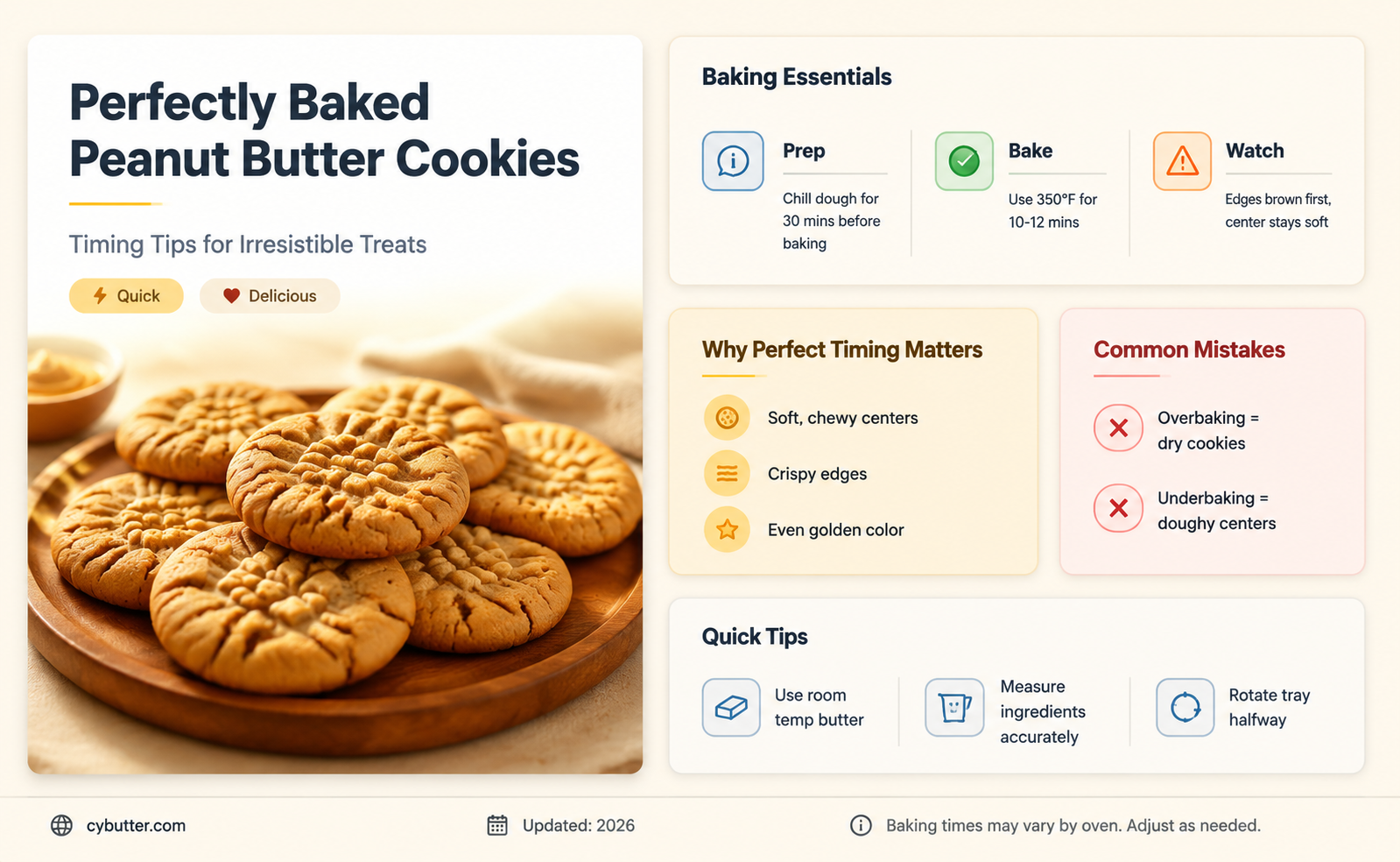 how long to cook peanut butter cookies