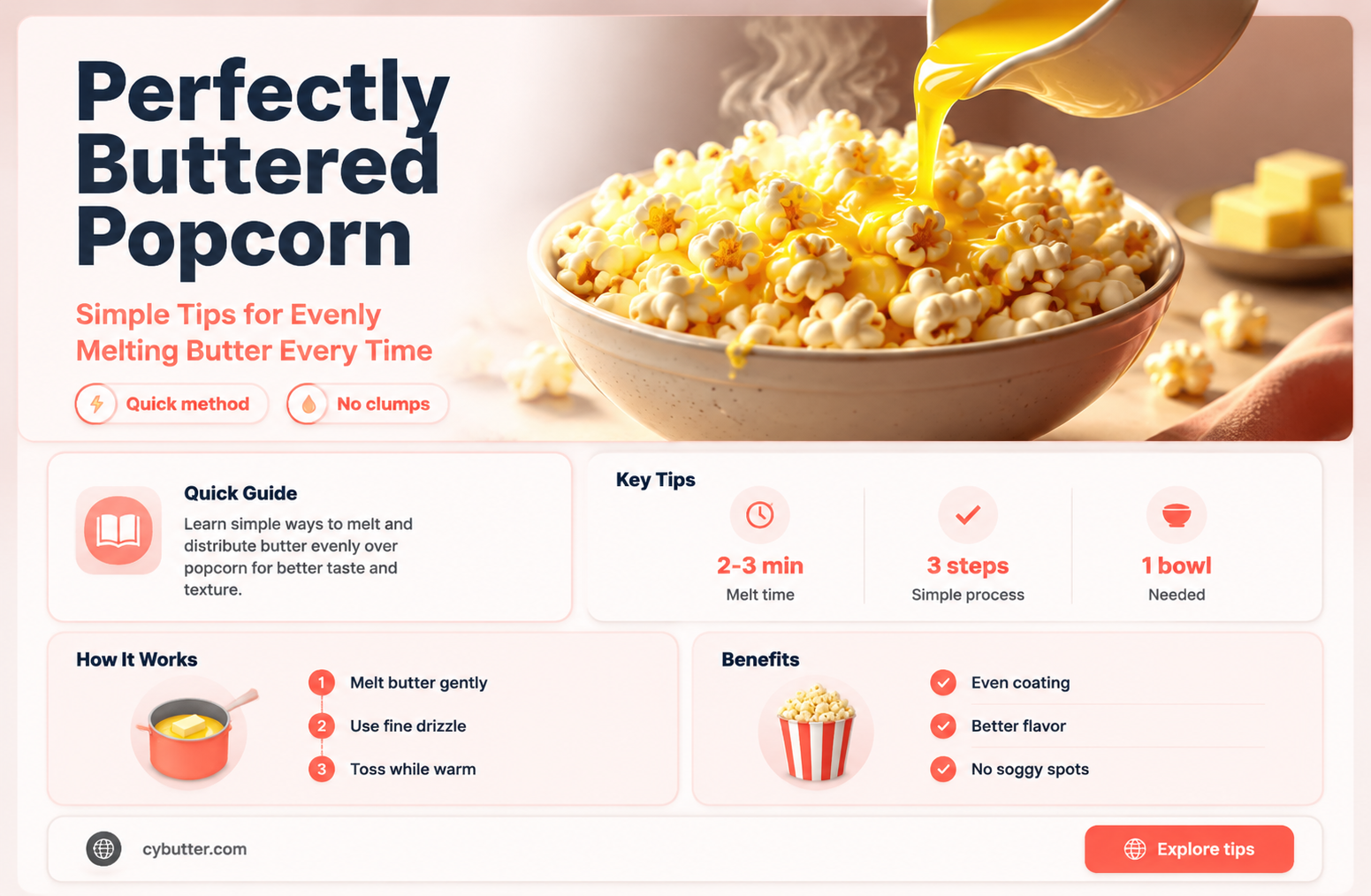 how to get melted butter on popcorn