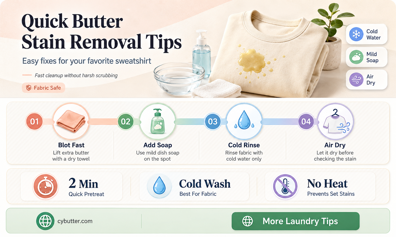 how to get a butter stain out of a sweatshirt