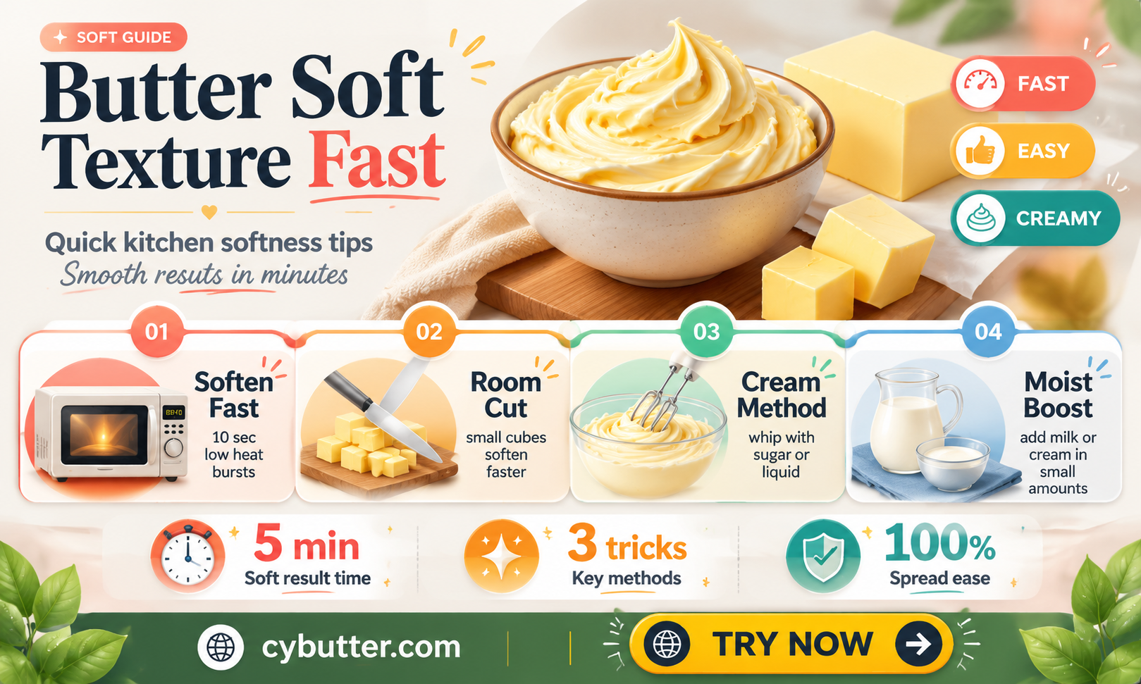 how to get butter soft fast