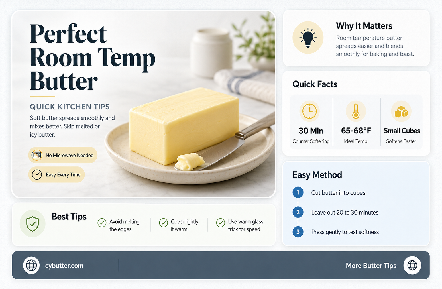 how to get a room temperature butter