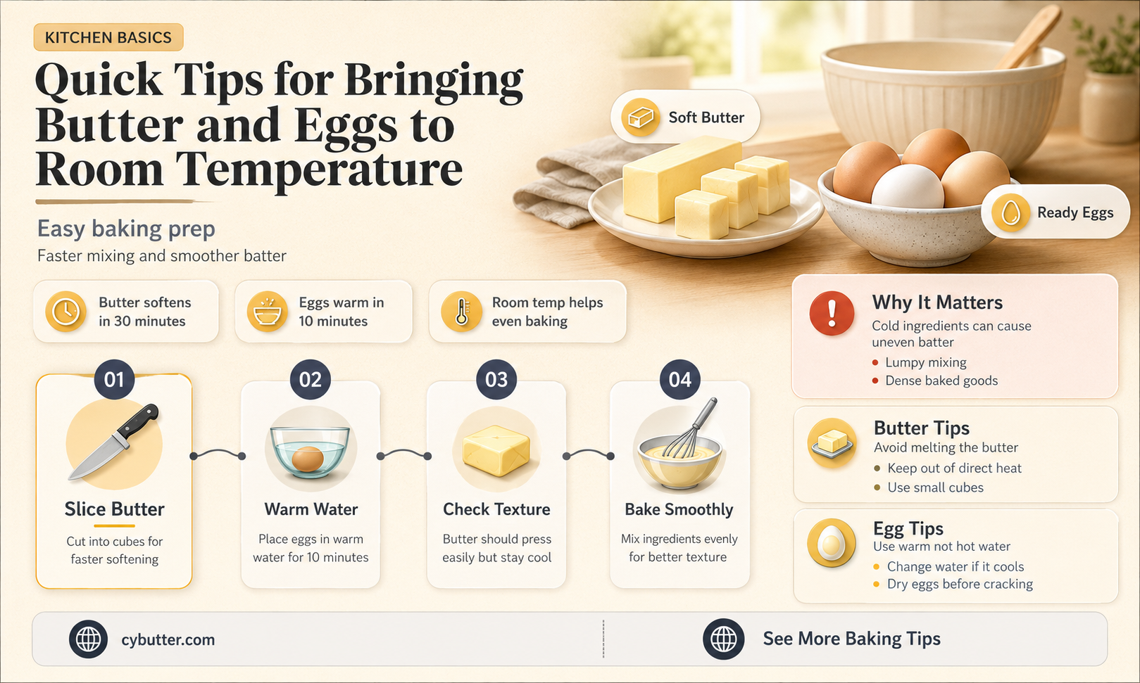 how to get butter and eggs to room temperature