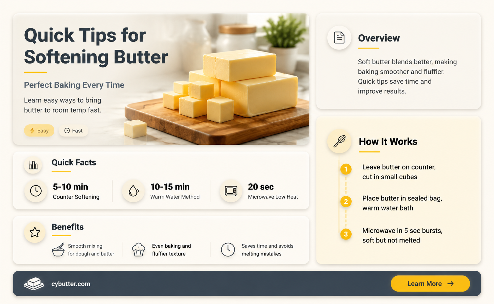 how long to get butter to room temp for baking