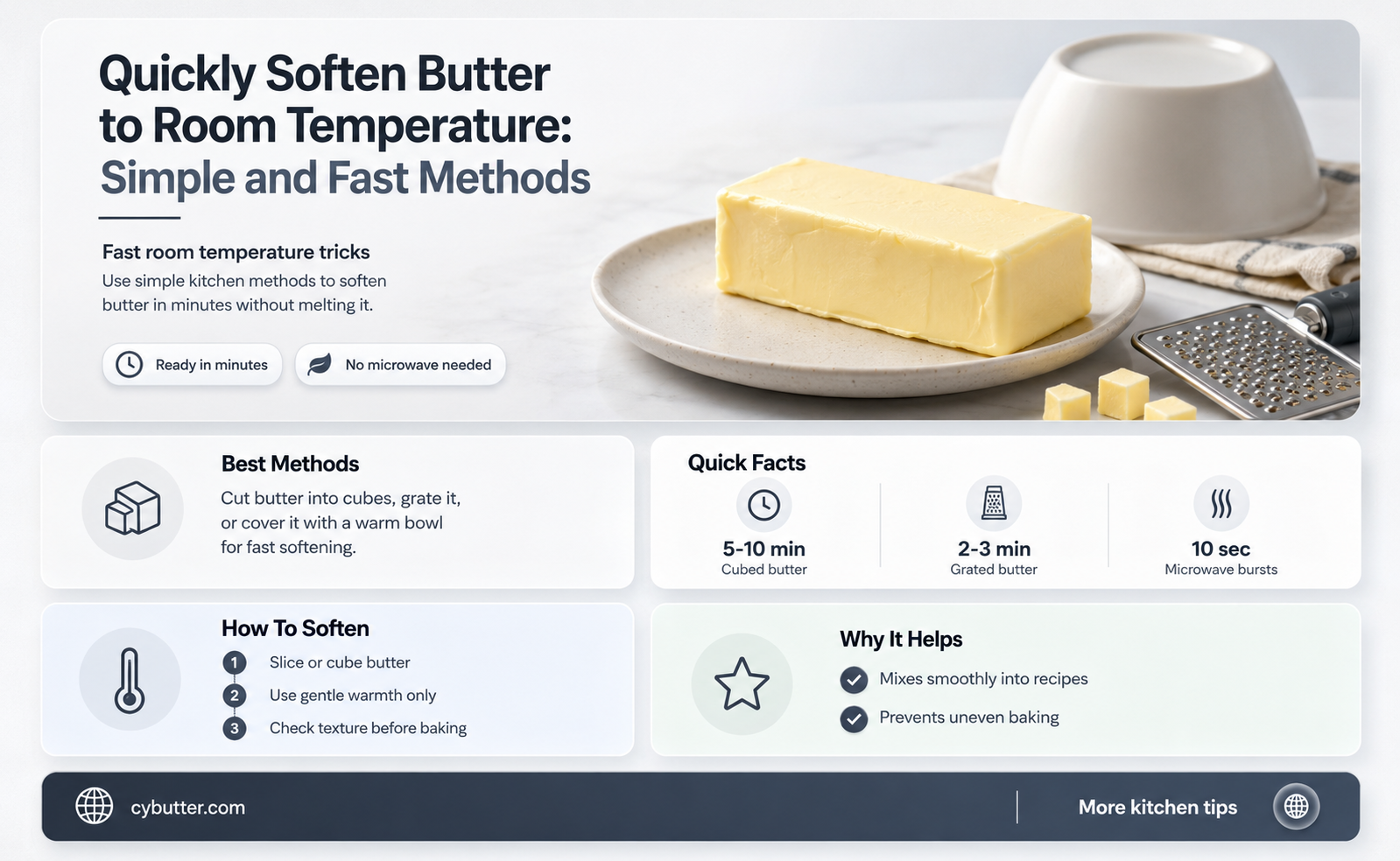 how to get butter at room temp fast
