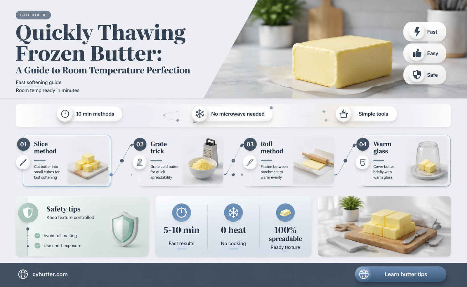 how to get butter to room temp from frozen
