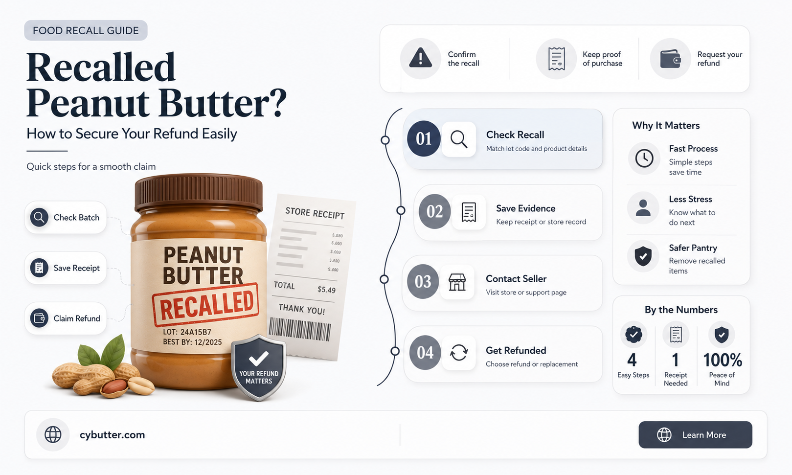 how to get a refund for recalled peanut butter