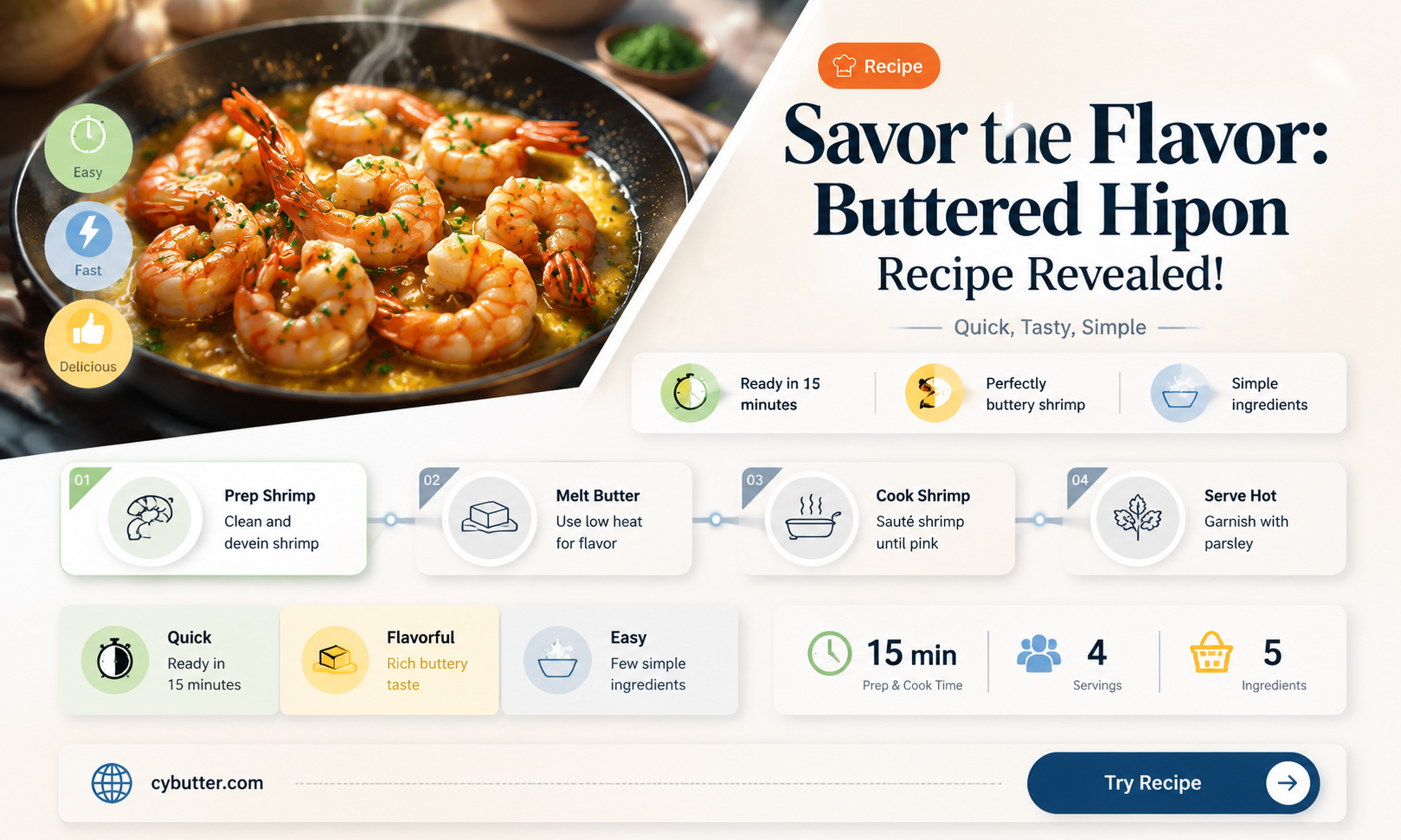 how to cook hipon with butter