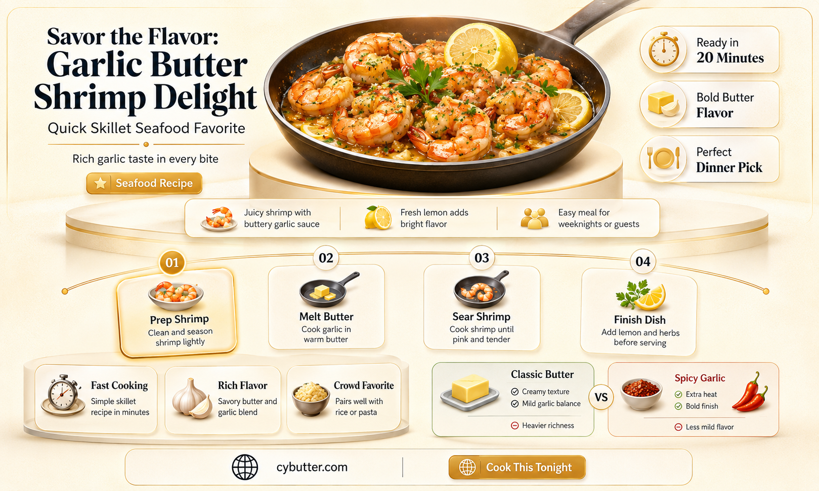 how to cook shrimp garlic butter