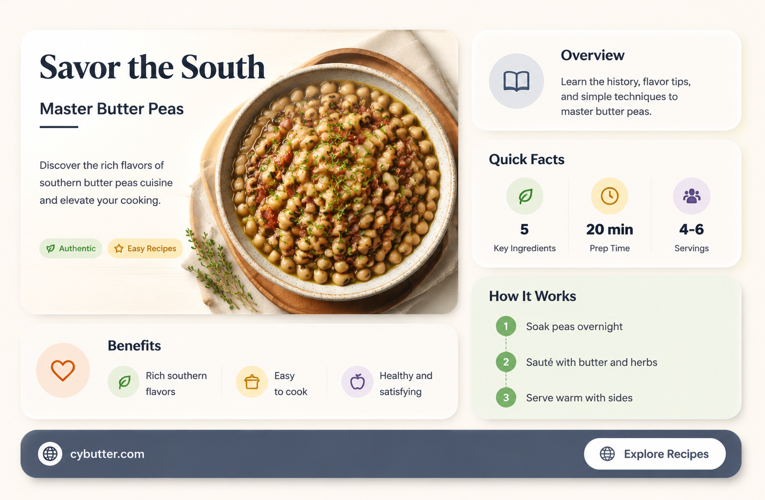 how to cook butter peas southern style
