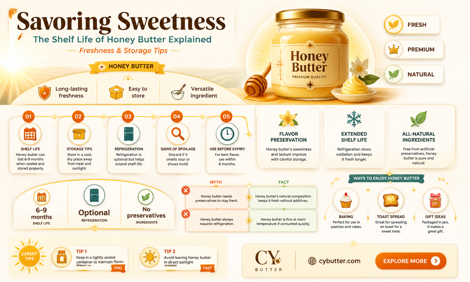 how long does honey butter last