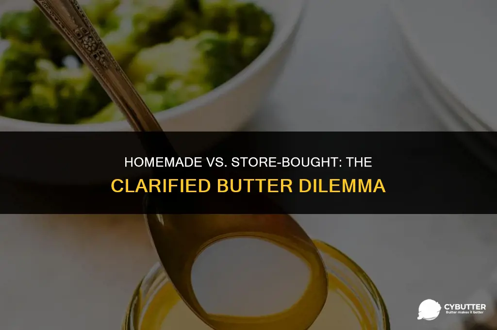should i buy clarified butter or make it myself